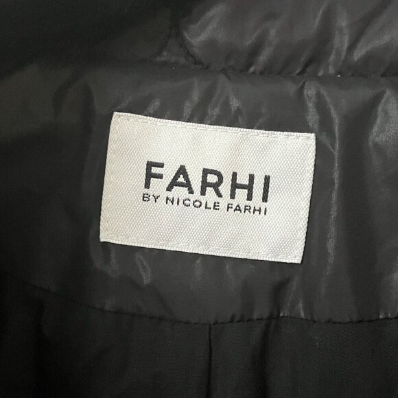 Farhi by Nicole Farhi Jacket Womens 8 Black Quilted Shacket - Picture 2 of 8